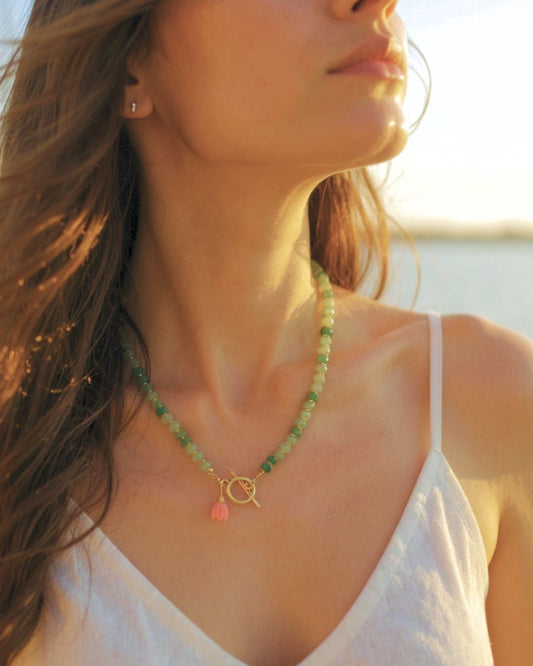 Harita- Green Aventurine Necklace – Calm • Opportunity • Balance