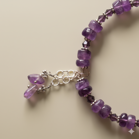 Manolaya - Amethyst Bohemian bracelet