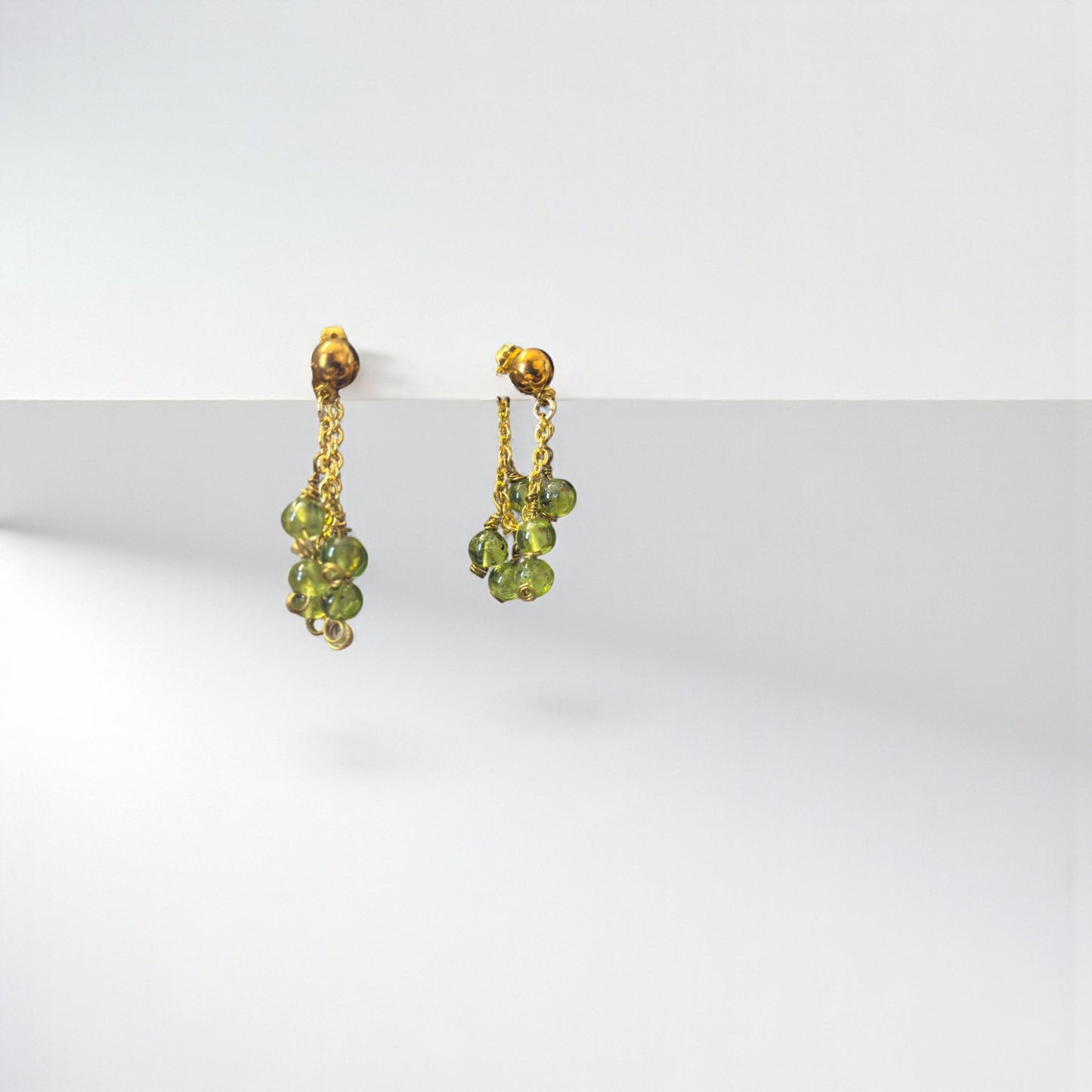 Peridot Cluster Drop Earrings – Clarity • Vitality • Transformation