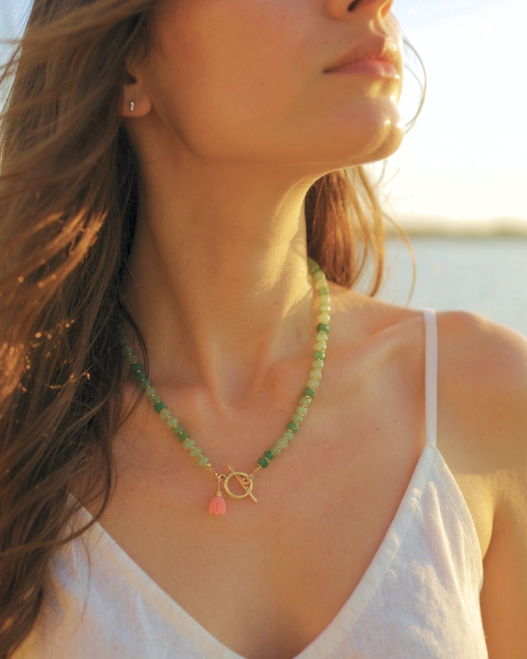 Harita- Green Aventurine Necklace – Calm • Opportunity • Balance