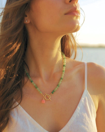 Harita- Green Aventurine Necklace – Calm • Opportunity • Balance
