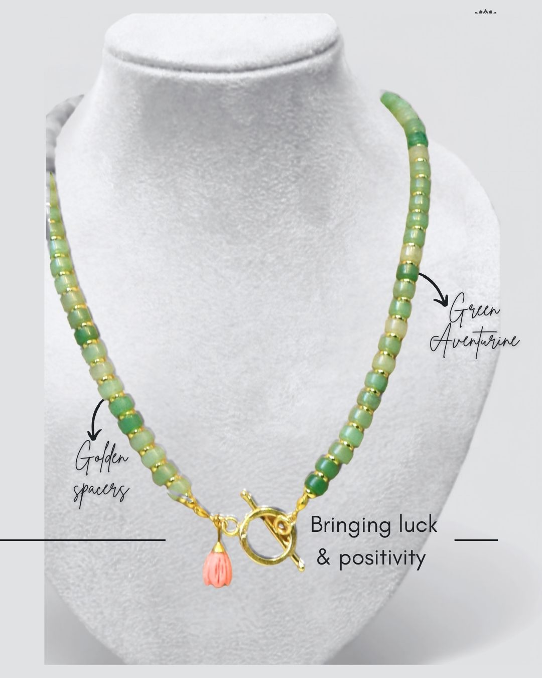 Harita- Green Aventurine Necklace – Calm • Opportunity • Balance