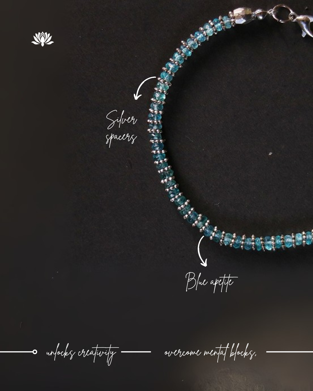 Faceted Blue Apatite Bracelet – Clarity • Creativity • Manifestation - Unisex