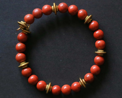 Agni -Red Jasper Bracelet – Strength • Stability • Courage