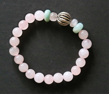 Hridaya- Rose quartz & Amazonite - Love • Calm • Harmony