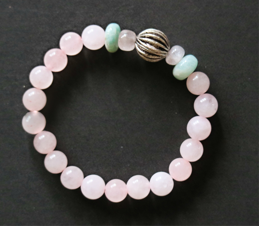 Hridaya- Rose quartz & Amazonite - Love • Calm • Harmony