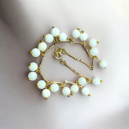 Cluster Gemstone Bracelets – Shell Pearl, Moonstone & Labradorite - Elegance • Calm • Timeless Grace