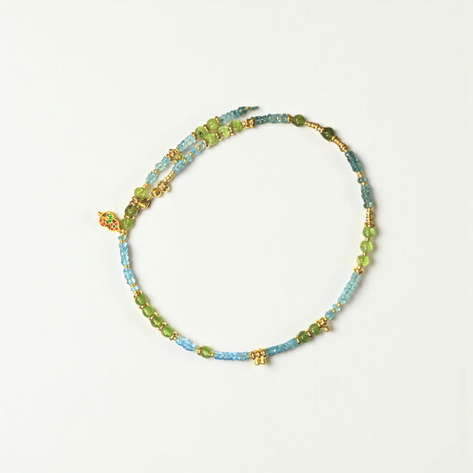 Peridot & Apatite Necklace – Mercury’s Clarity • Expression • Vitality