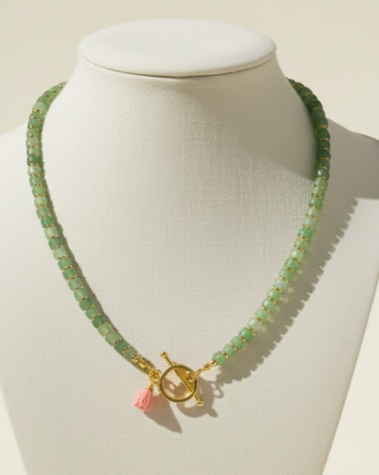 Harita- Green Aventurine Necklace – Calm • Opportunity • Balance