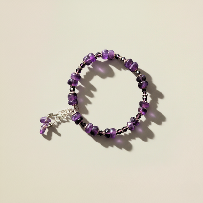 Manolaya - Amethyst Bohemian bracelet