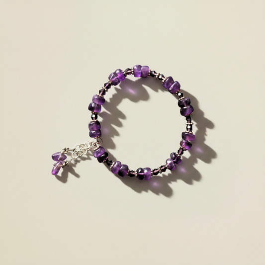 Manolaya - Amethyst Bohemian bracelet