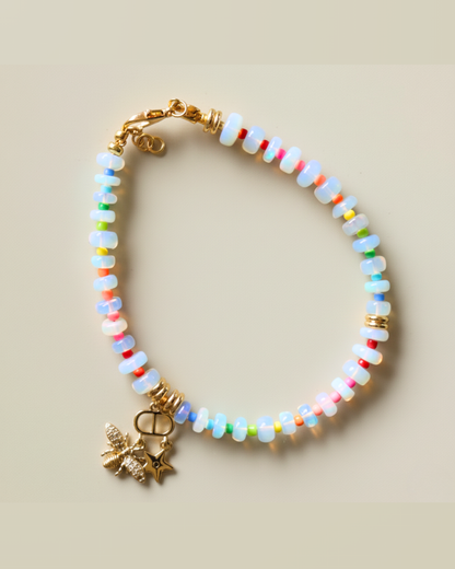 Aayra - fine ethopian opal bracelet - NeoBohemian bracelet for everyday healing