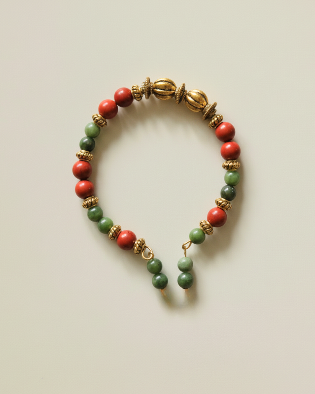 Shakti - Red Jasper & Green Jade Bracelet – Balance • Strength • Prosperity